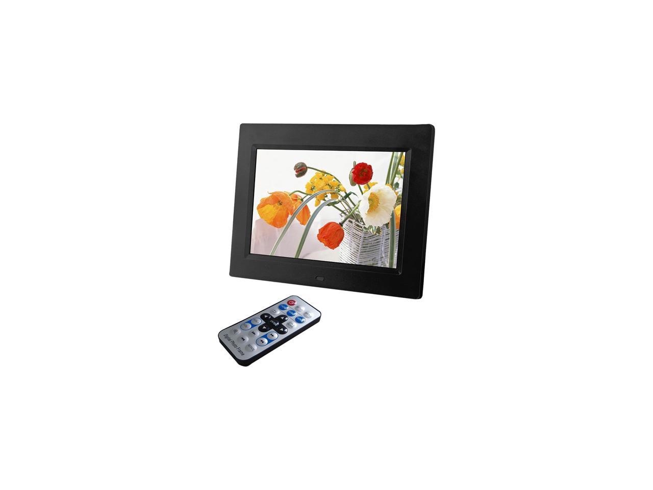 Sungale CD802 8.0\" Full Function Digital Photo Frame - Black