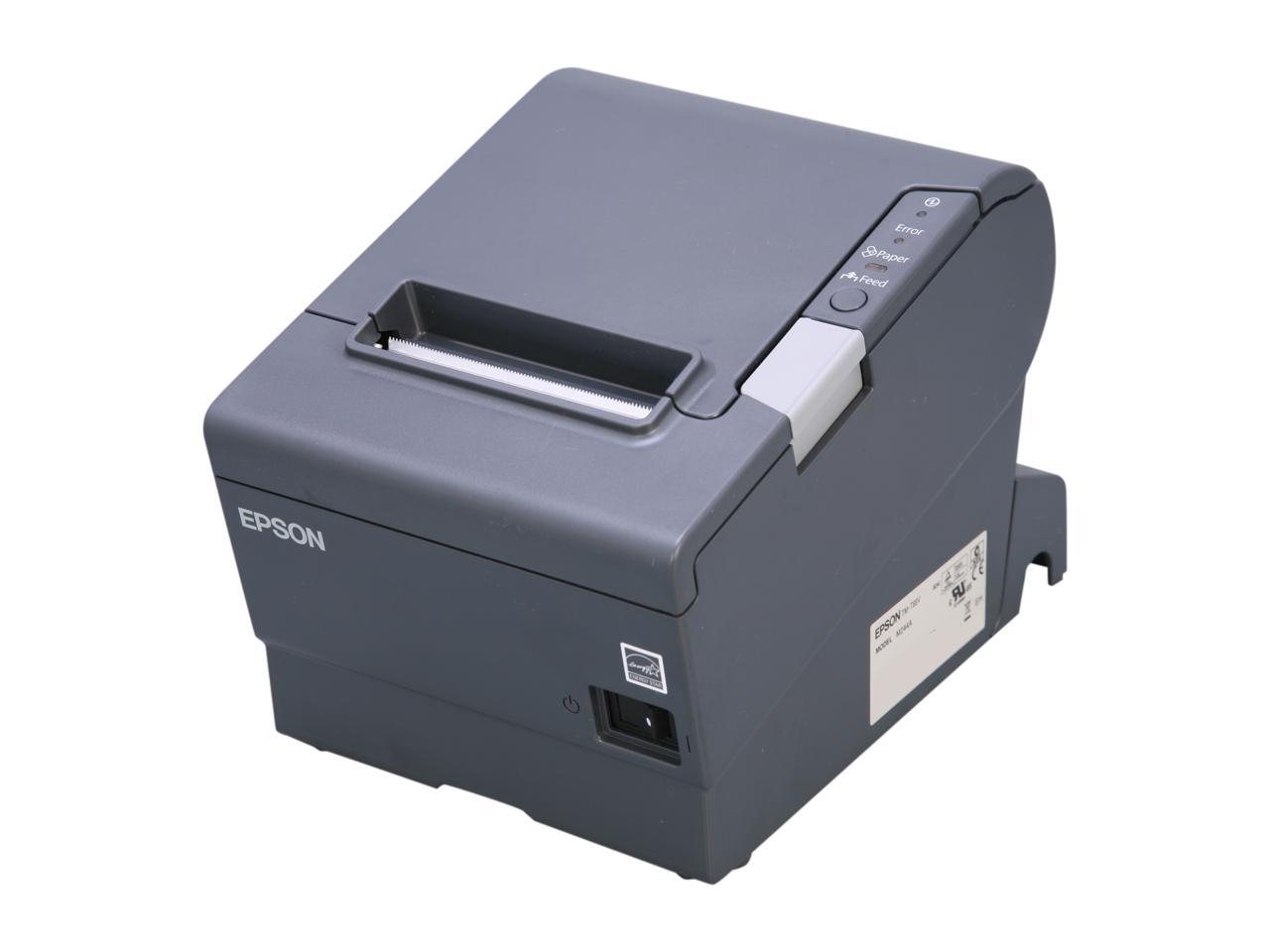 Epson TM-T88V 3\" Single-station Thermal Receipt Printer, USB, Parallel, Dark Gray - C31CA85834