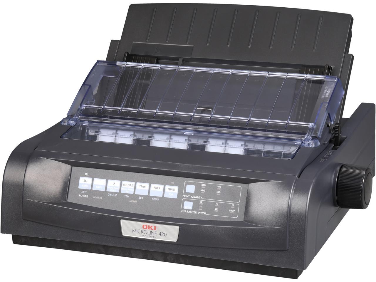 OKIDATA MICROLINE 420n Black (91909704) - Parallel, USB 9 pin 120V Up to 570cps 240 x 216 Dot Matrix Printer