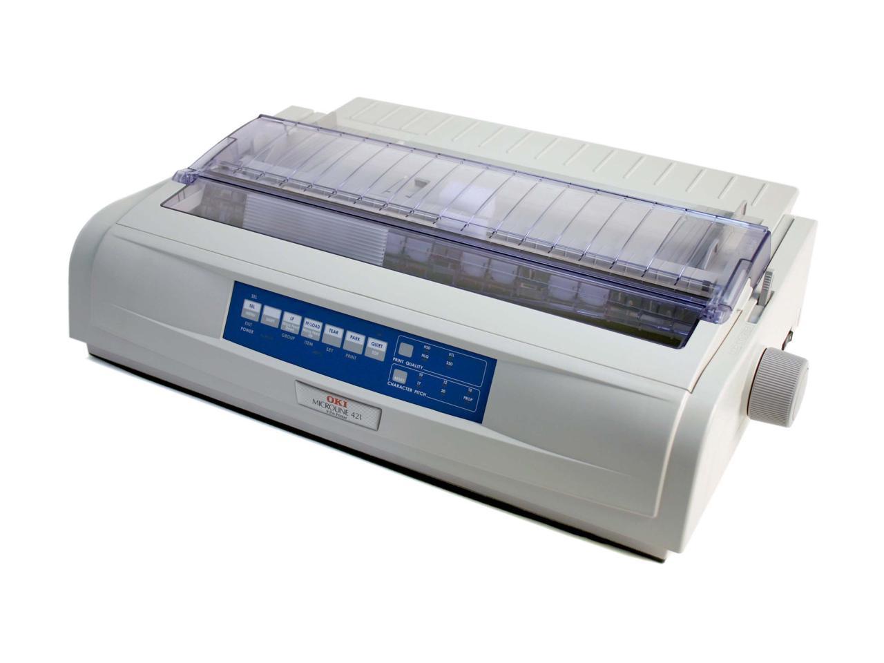 OKIDATA MICROLINE 421 (62418801) - Parallel, USB 9 pin 120V Up to 570cps 240 x 216 Dot Matrix Printer