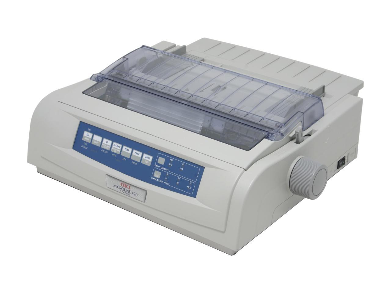 OKIDATA MICROLINE 420n (62418703) - Parallel, USB 9 pin 120V Up to 570cps 240 x 216 Dot Matrix Printer