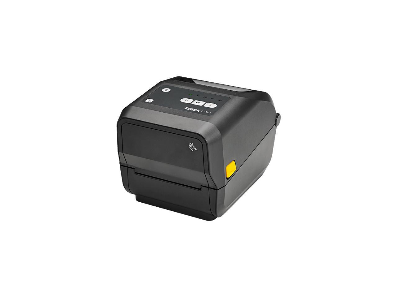 Zebra ZD420 4” Thermal Transfer Desktop Label Printer, 203 dpi, USB, USB Host, Bluetooth LE, Modular Connectivity Slot (Ethernet), Standard EZPL - ZD42042-T01E00EZ