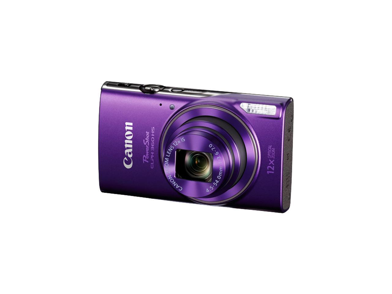 Canon PowerShot 360 HS 20.2 Megapixel Compact Camera - Purple