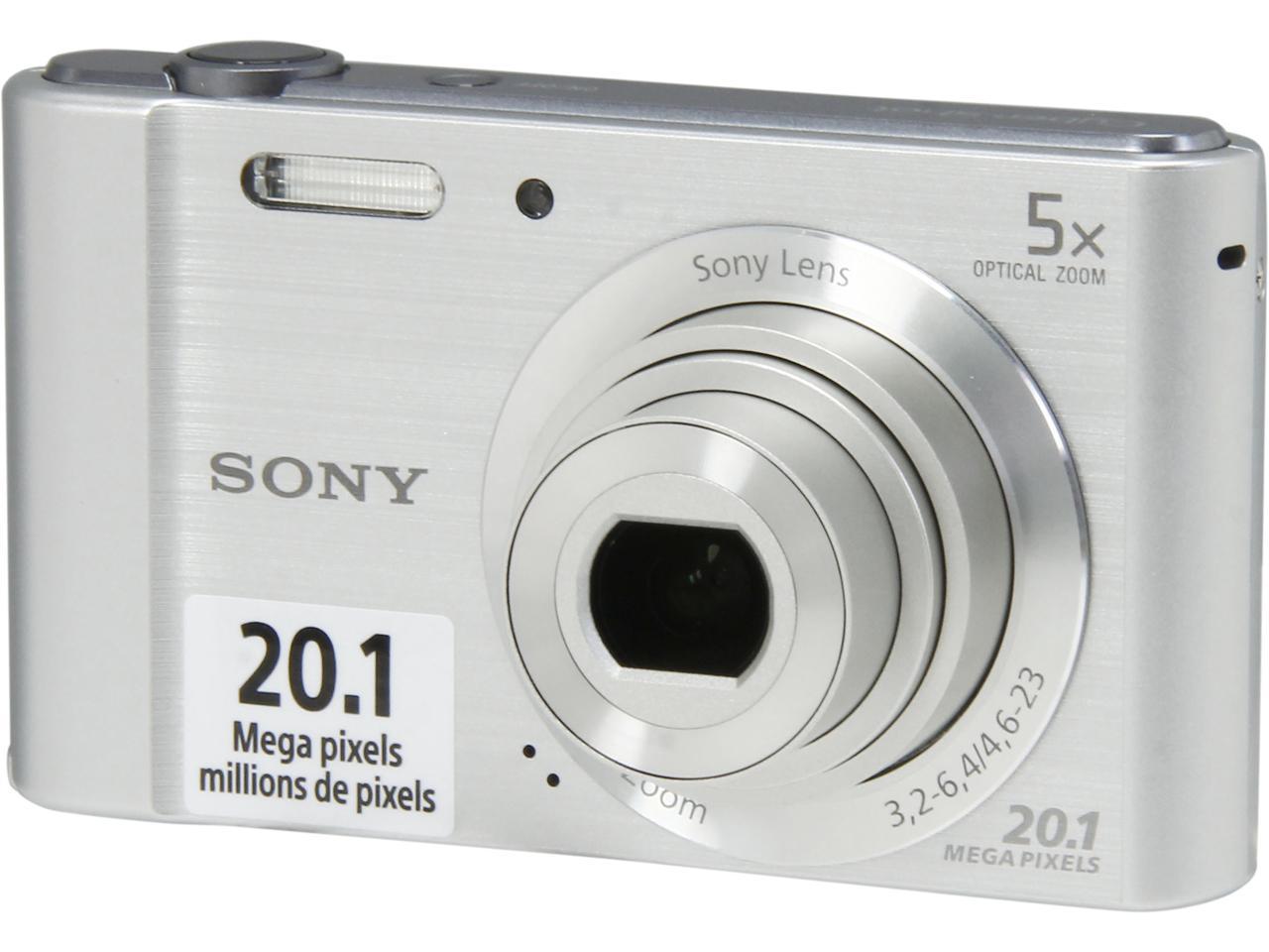 SONY Cyber-shot W800 Silver 20.1 MP 5X Optical Zoom Digital Camera