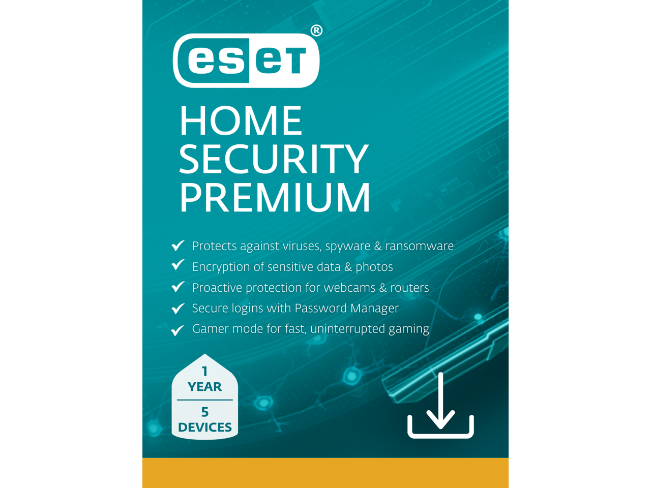 ESET Home Security Premium 2024 - 5 Device / 1 Year - Download