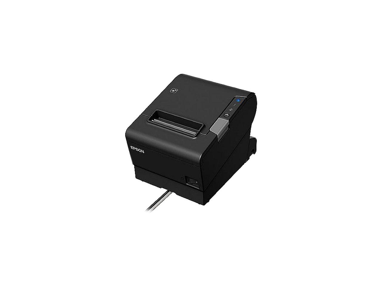 Epson TM-T88VI 3\" Single-station Thermal Receipt Printer, USB, Ethernet, Serial, Black - C31CE94061