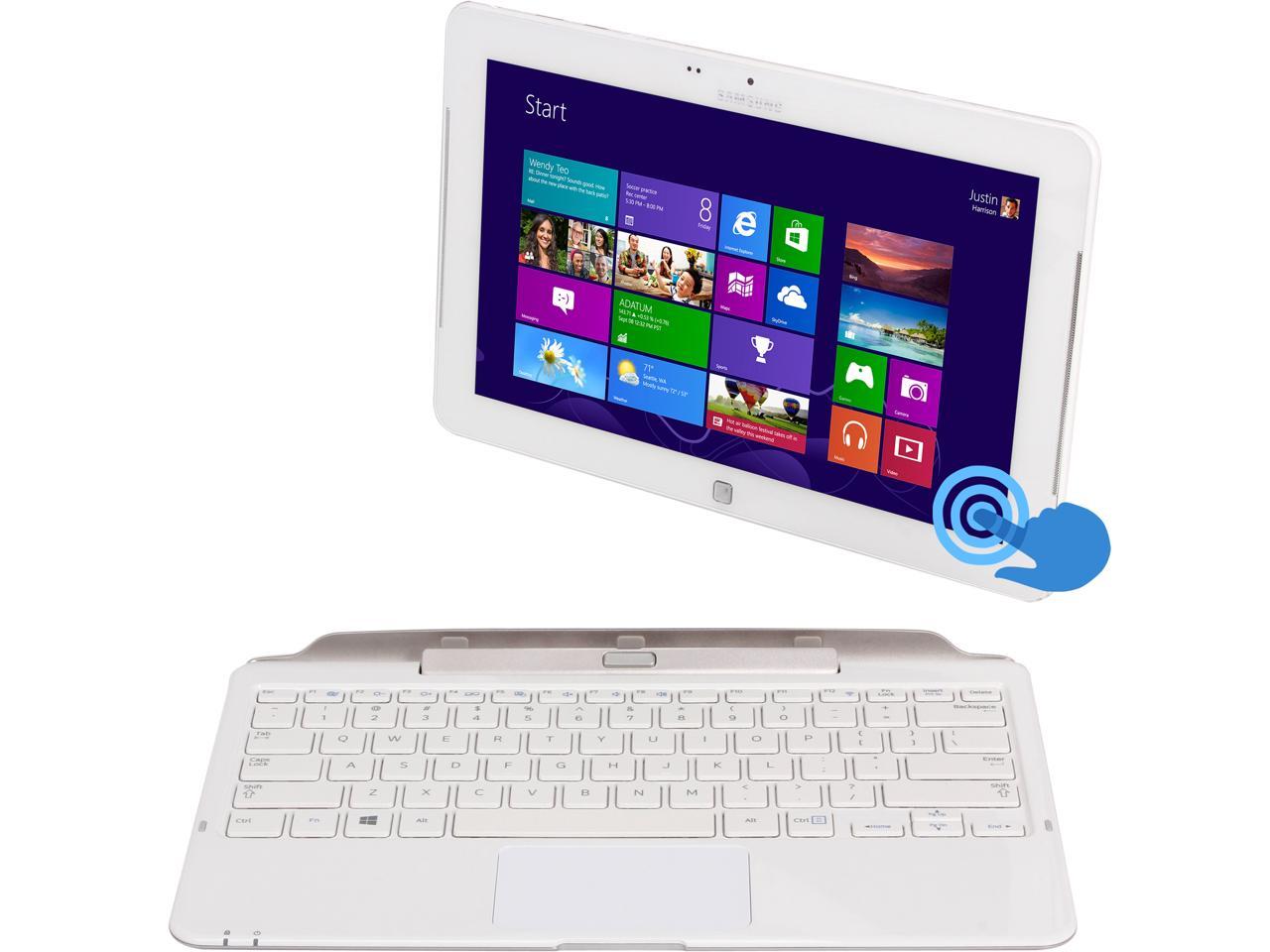 SAMSUNG ATIV Tab 5 XE500T1C-A02US Intel Atom Z2760 (1.80 GHz) 2GB DDR2L Memory 11.6\" 1366 x 768 Tablet PC Windows 8 32-Bit White