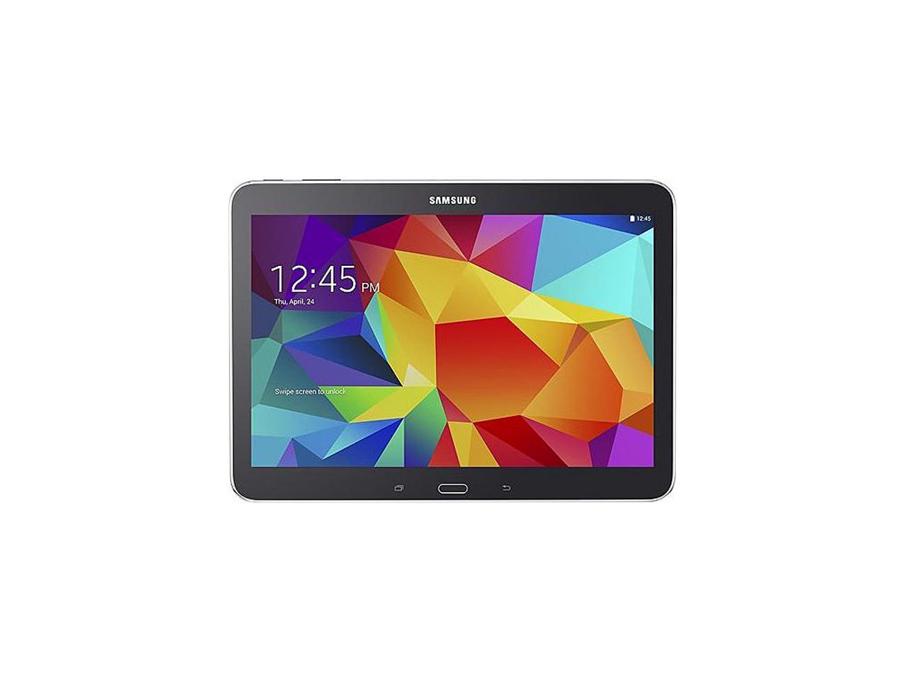 SAMSUNG Galaxy Tab 4 10.1 Quad Core Processor 1.20 GHz 1.5 GB Memory 16 GB Flash Storage 10.1\" 1280 x 800 Tablet Android 4.4 (KitKat) Black