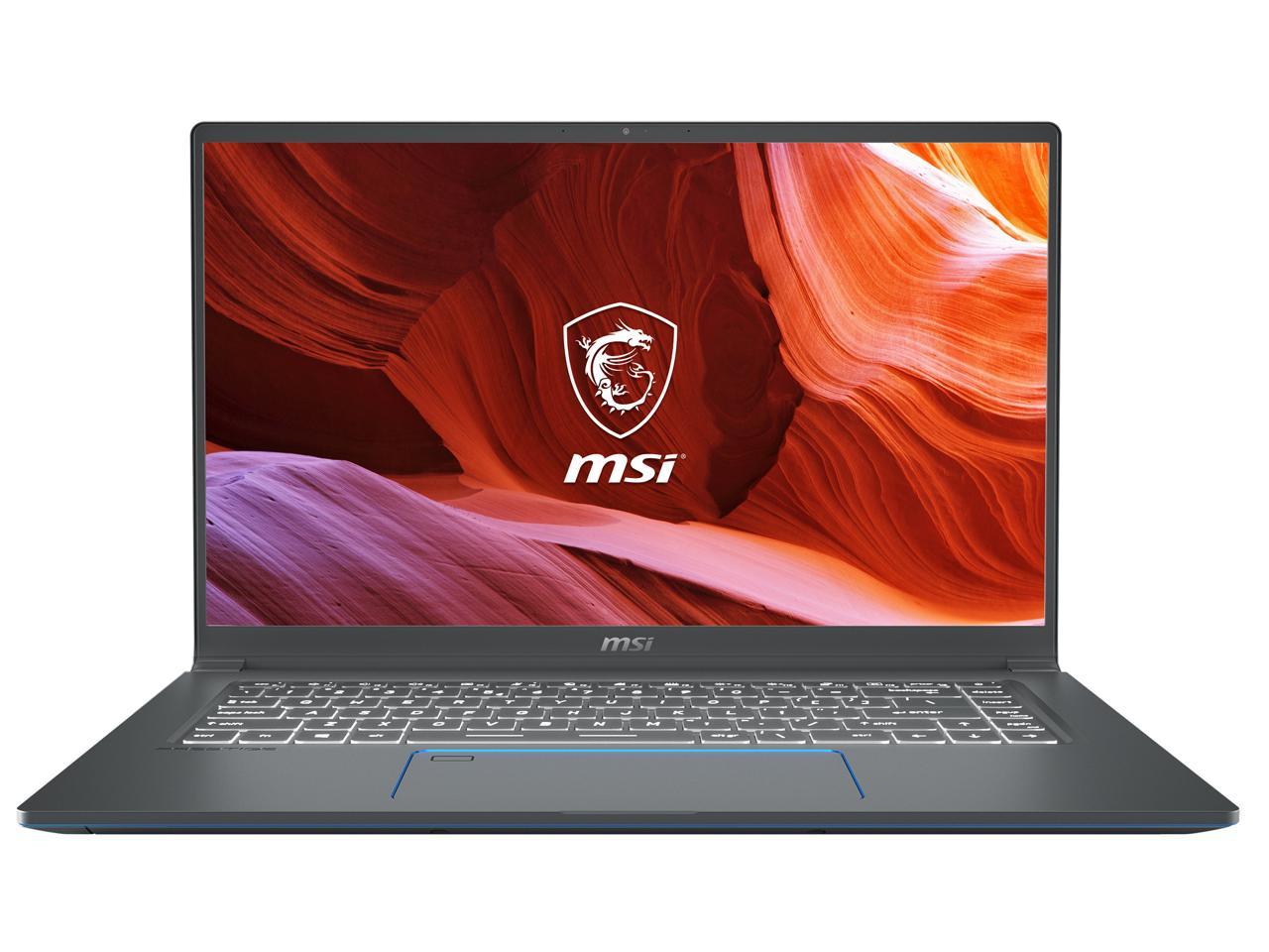 MSI Laptop Prestige 15 A10SC-011 Intel Core i7 10th Gen 10710U (1.10 GHz) 16 GB Memory 512 GB NVMe SSD NVIDIA GeForce GTX 1650 15.6\" Windows 10 Pro 64-bit