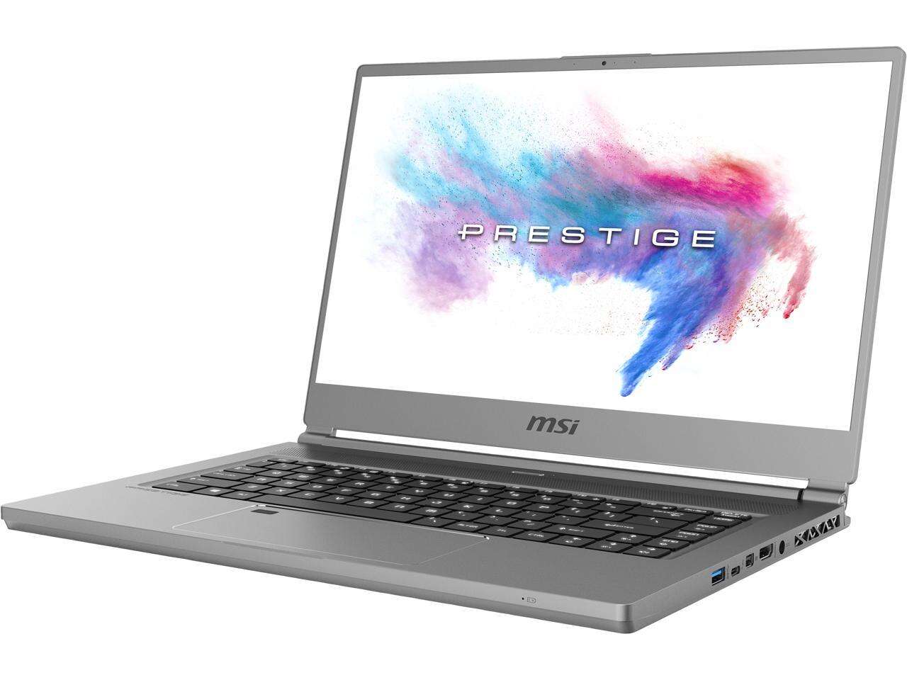 MSI Laptop P65 Creator 9SD-1656 Intel Core i7 9th Gen 9750H (2.60 GHz) 16 GB Memory 512 GB NVMe SSD NVIDIA GeForce GTX 1660 Ti 15.6\" Windows 10 Home 64-bit