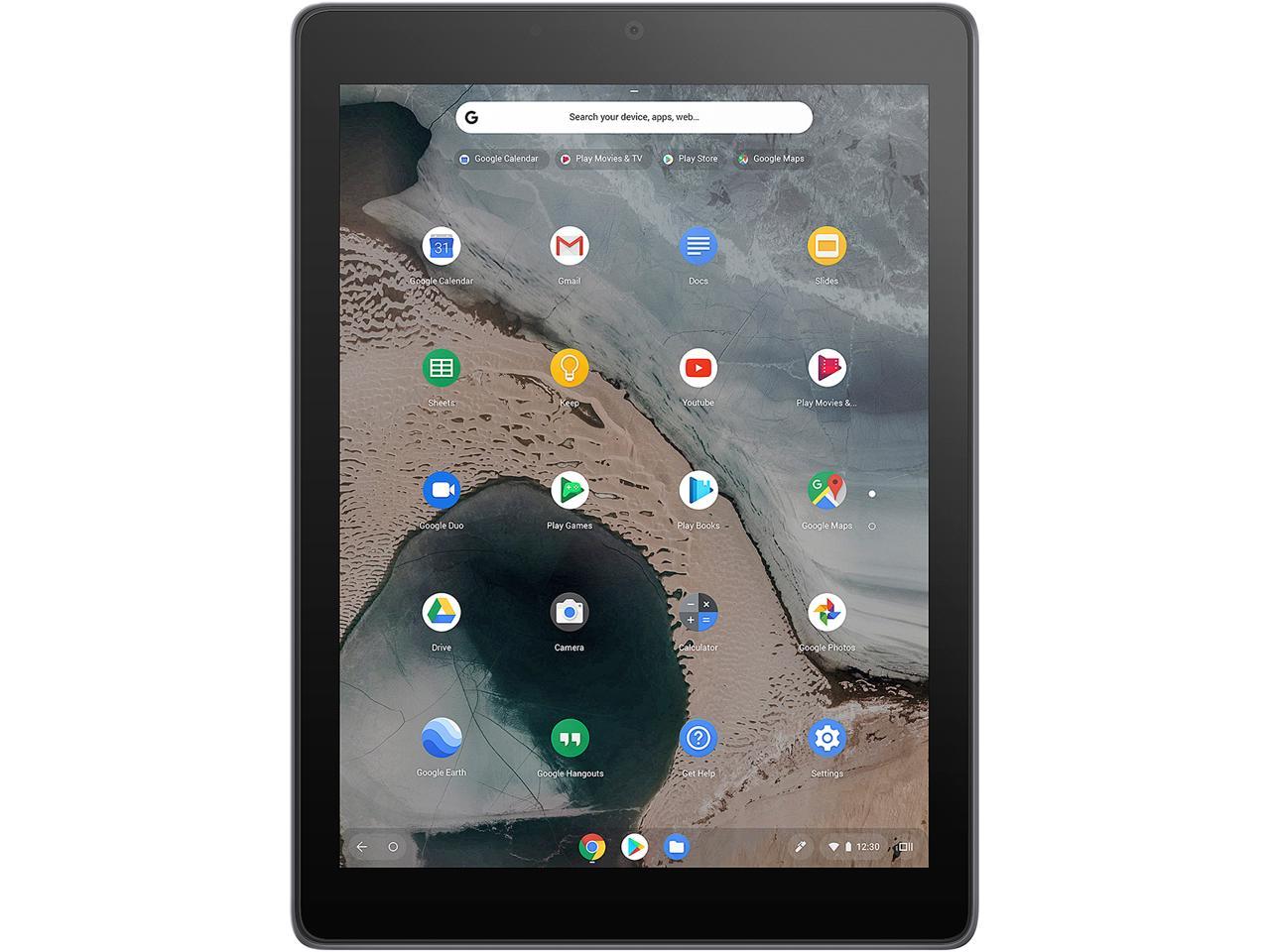 ASUS Chromebook Tablet CT100, 9.7\" QXGA (1536 x 2048) Touchscreen, OP1 6-Core Processor, 4 GB RAM, 32 GB eMMC Storage, Rugged Military-Spec 810G, Dark Grey, K-12, Chrome OS, Includes Stylus, CT100PA-YS02T