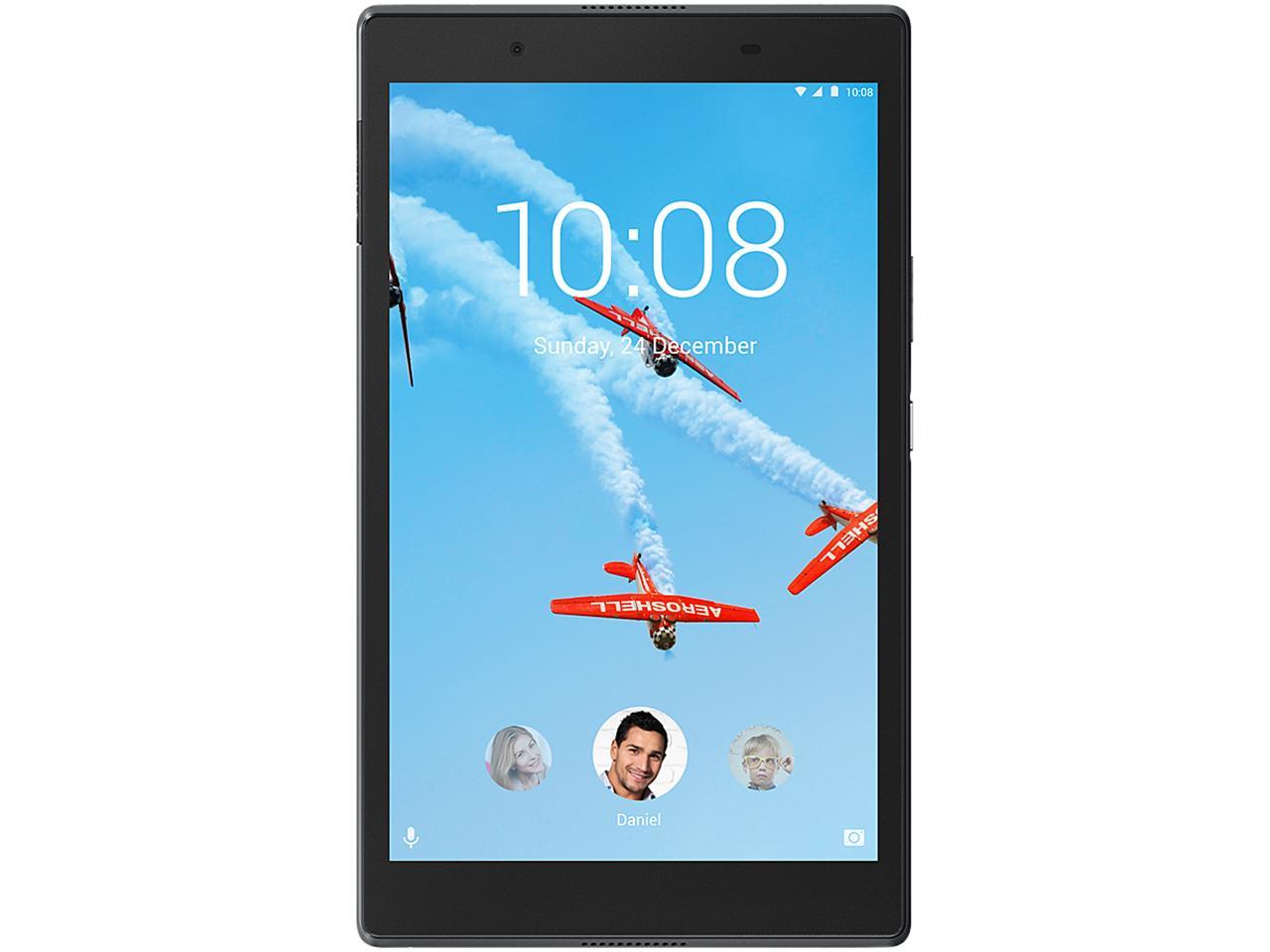 Lenovo Tab 4 8 ZA2B0009US Qualcomm Snapdragon 1.40 GHz 2 GB Memory 16 GB Flash Storage 8.0\" 1280 x 800 Tablet PC Android 7.1 (Nougat) Slate Black