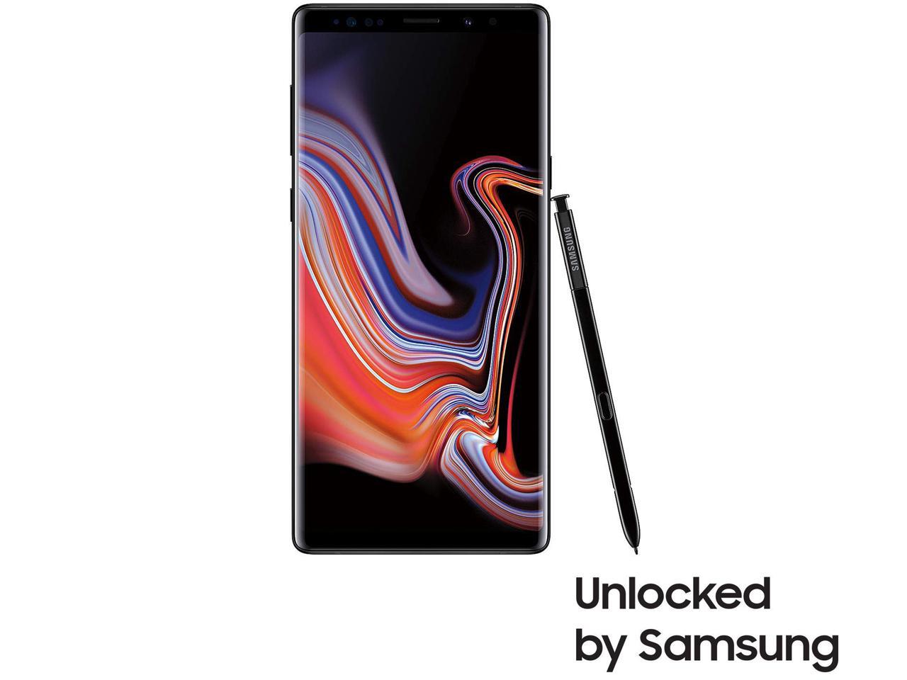 Samsung Galaxy Note 9 4G LTE Unlocked Cell Phone 6.4\" Midnight Black 128GB 6GB RAM