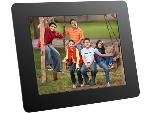 Aluratek ADPF08SF 8\" 800 x 600 Digital Photo Frame with Auto Slideshow Feature