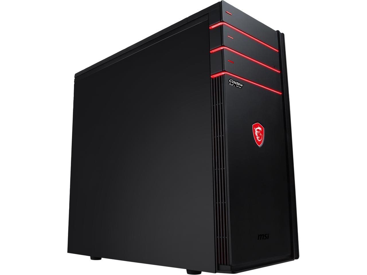 MSI Gaming Desktop Codex XE Plus 9SI-294US Intel Core i7 9th Gen 9700K (3.60 GHz) 16 GB DDR4 512 GB SSD NVIDIA GeForce GTX 1660 Ti Windows 10 Home 64-bit