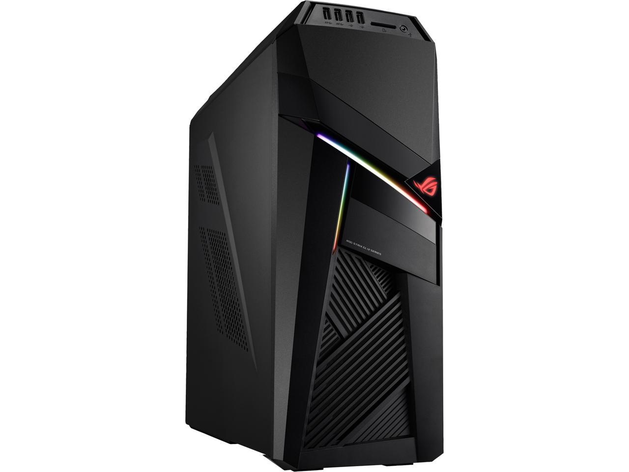 ROG Strix GL12 Gaming Desktop, 9th Gen 8-core Intel Core i7-9700F, NVIDIA GeForce RTX 2060 6 GB, 16 GB DDR4 RAM, 1 TB PCIe SSD, Windows 10 Home, Iron Grey, GL12CX-NS763