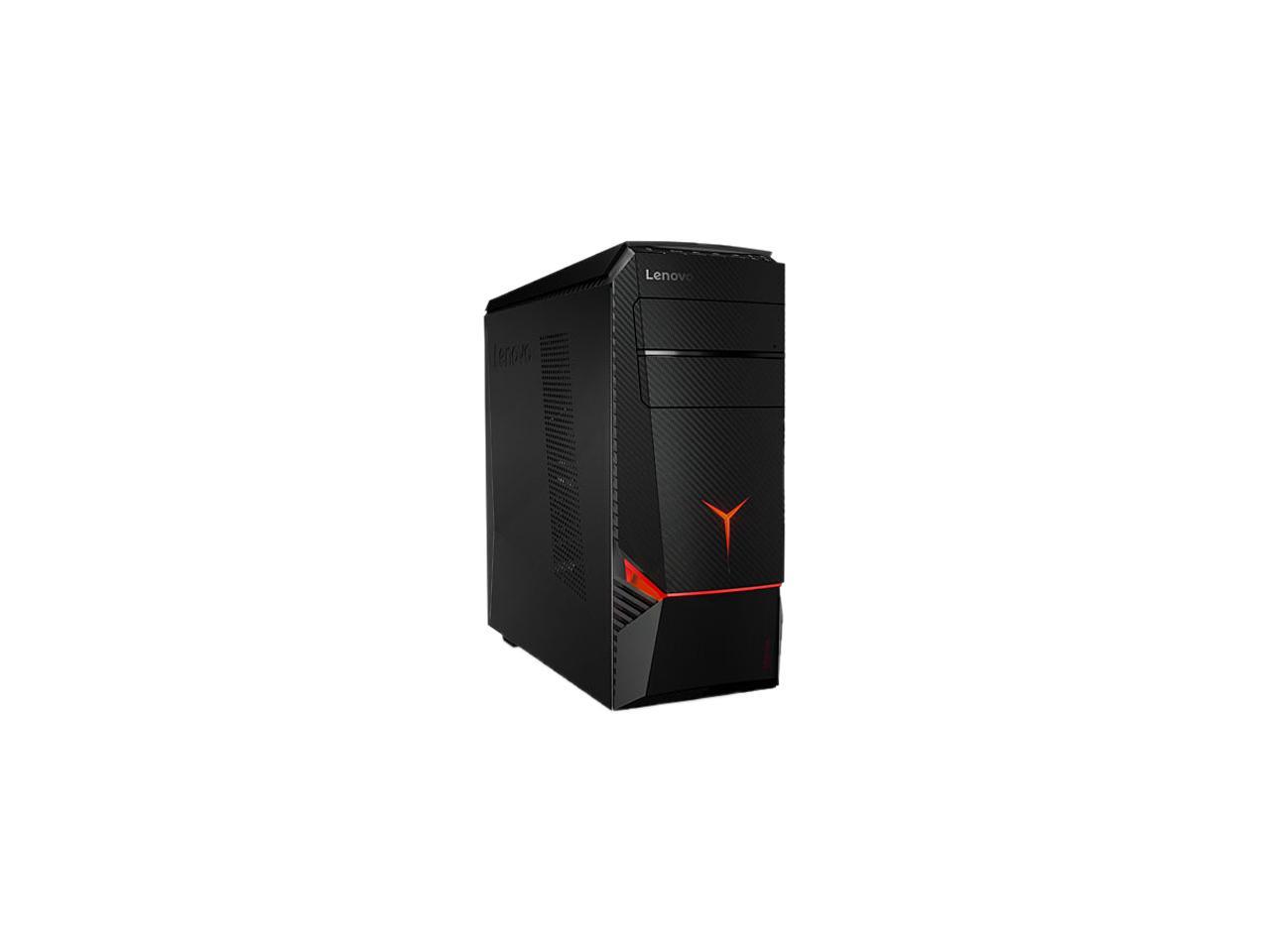 Lenovo Legion Y720T-34ASU 90H90004US Desktop Computer - AMD Ryzen 7 1800X 3 GHz - 8 GB DDR4 SDRAM - 1 TB HDD - 128 GB SSD - Windows 10 Home 64-bit (English) - Black