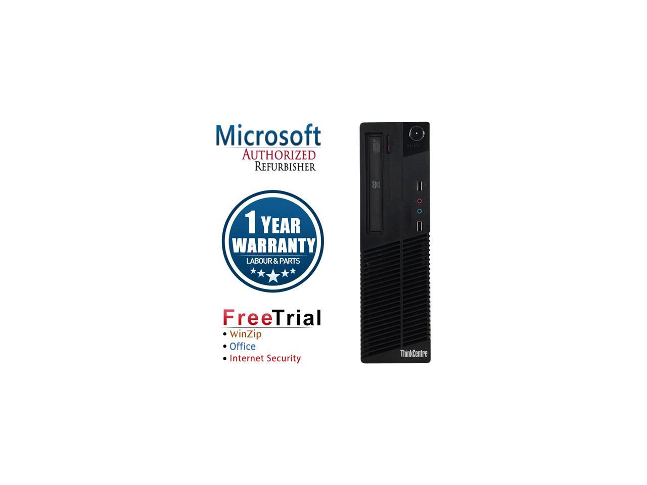 Refurbished Lenovo ThinkCentre M81 SFF Intel Core i5 2400 3.10 GHz / 8 GB DDR3 / 240 GB SSD / DVD / Windows 10 Pro 64-bit