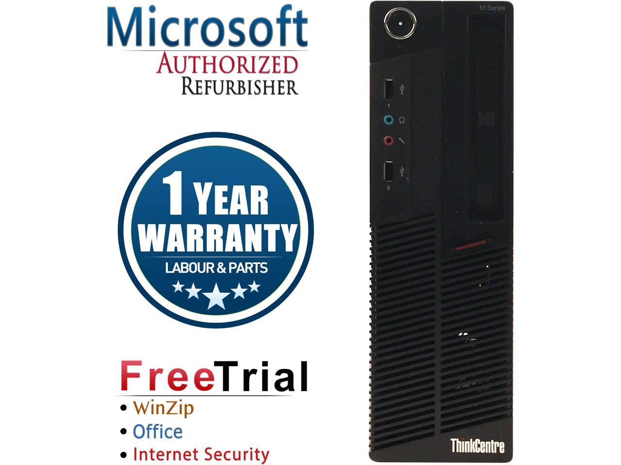 Lenovo Desktop Computer ThinkCentre M90P-SFF Intel Core i5 1st Gen 650 (3.20 GHz) 8 GB DDR3 1 TB HDD Intel HD Graphics Windows 10 Pro Multi-Language, English / Spanish