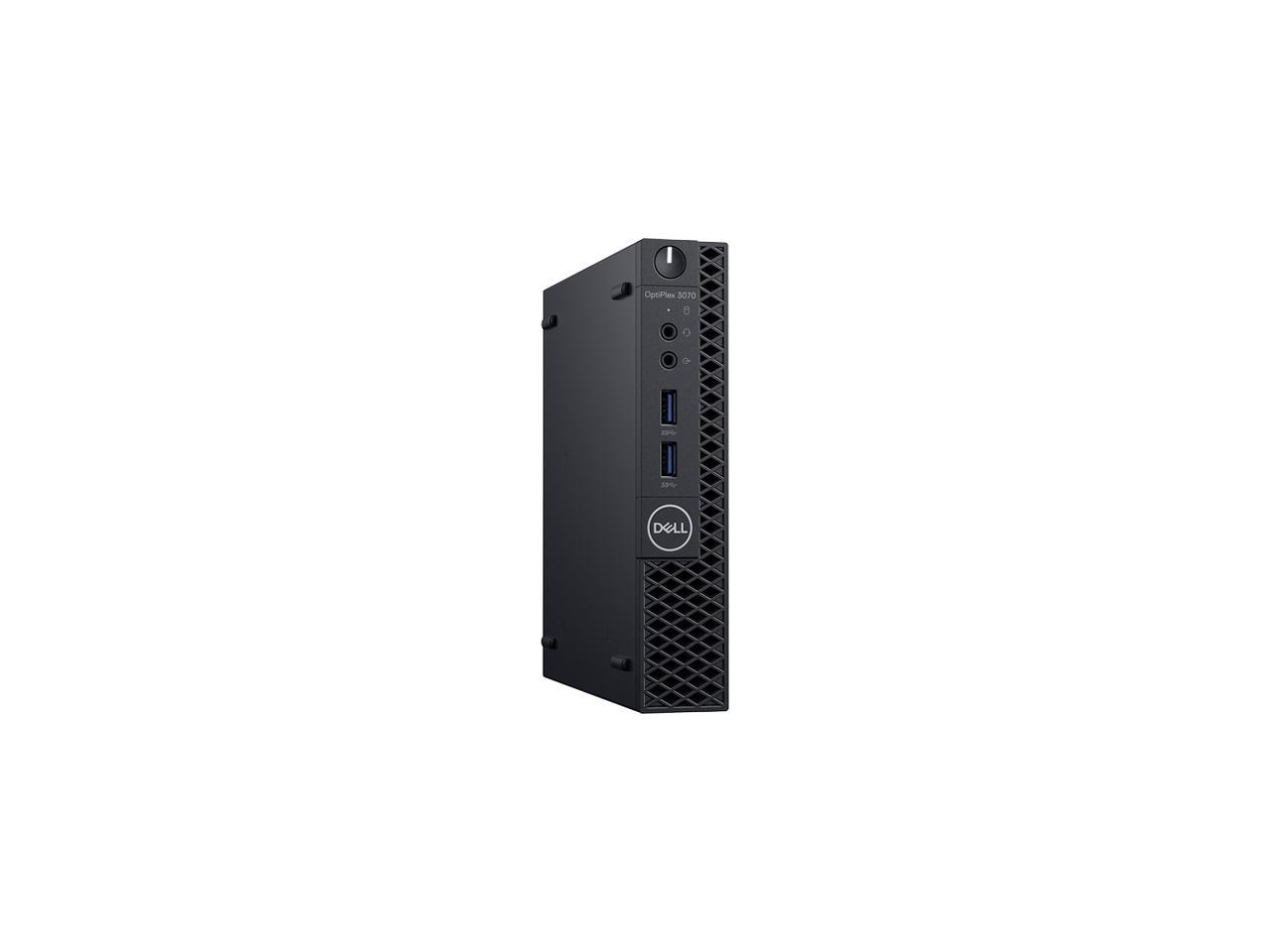 DELL OPTIPLEX 3070 (W7XP4) - Business Desktop PC - Intel Core i5 9500T (6-Core 2.2 GHz), Intel UHD Graphics 630, 8 GB DDR4, 256 GB SSD, Intel H370, Micro Form Factor, Windows 10 Pro 64-bit