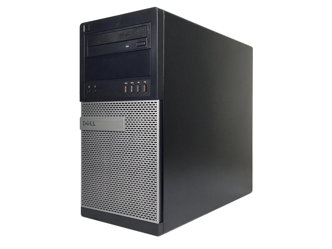 Refurbished Dell Grade A OptiPlex 7020 Tower, Intel Core i5-4590 (3.3 GHz), 16 GB DDR3, 360 GB SSD, DVD, USB WIFI Adapter, USB Bluetooth 4.0 Adapter, Win 10 Pro 64-bit (EN/ES)