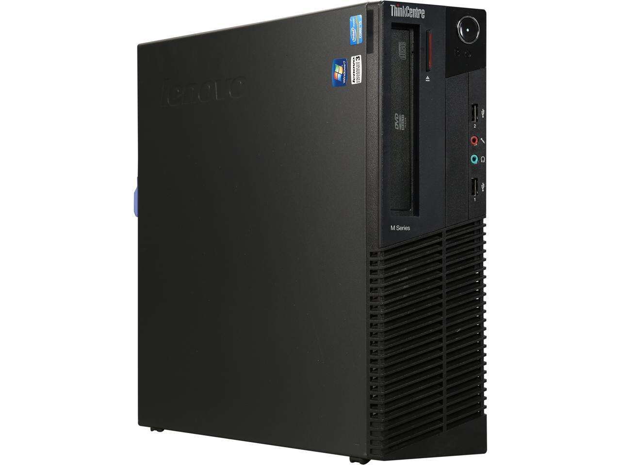 Lenovo Grade A Desktop Computer M82 Intel Core i5 3rd Gen 3470 (3.20 GHz) 6 GB 250 GB HDD Windows 7 Professional 64-bit