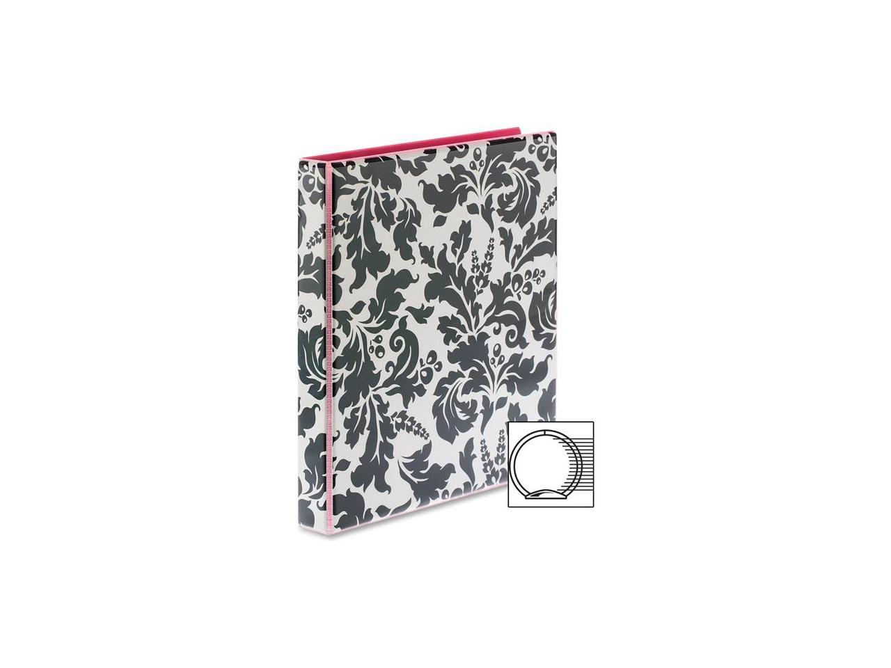 Avery AVE26747 BINDER,DURAVW,RND,1\",DAMASK, COLOR: BLACK/WHITE - 26747