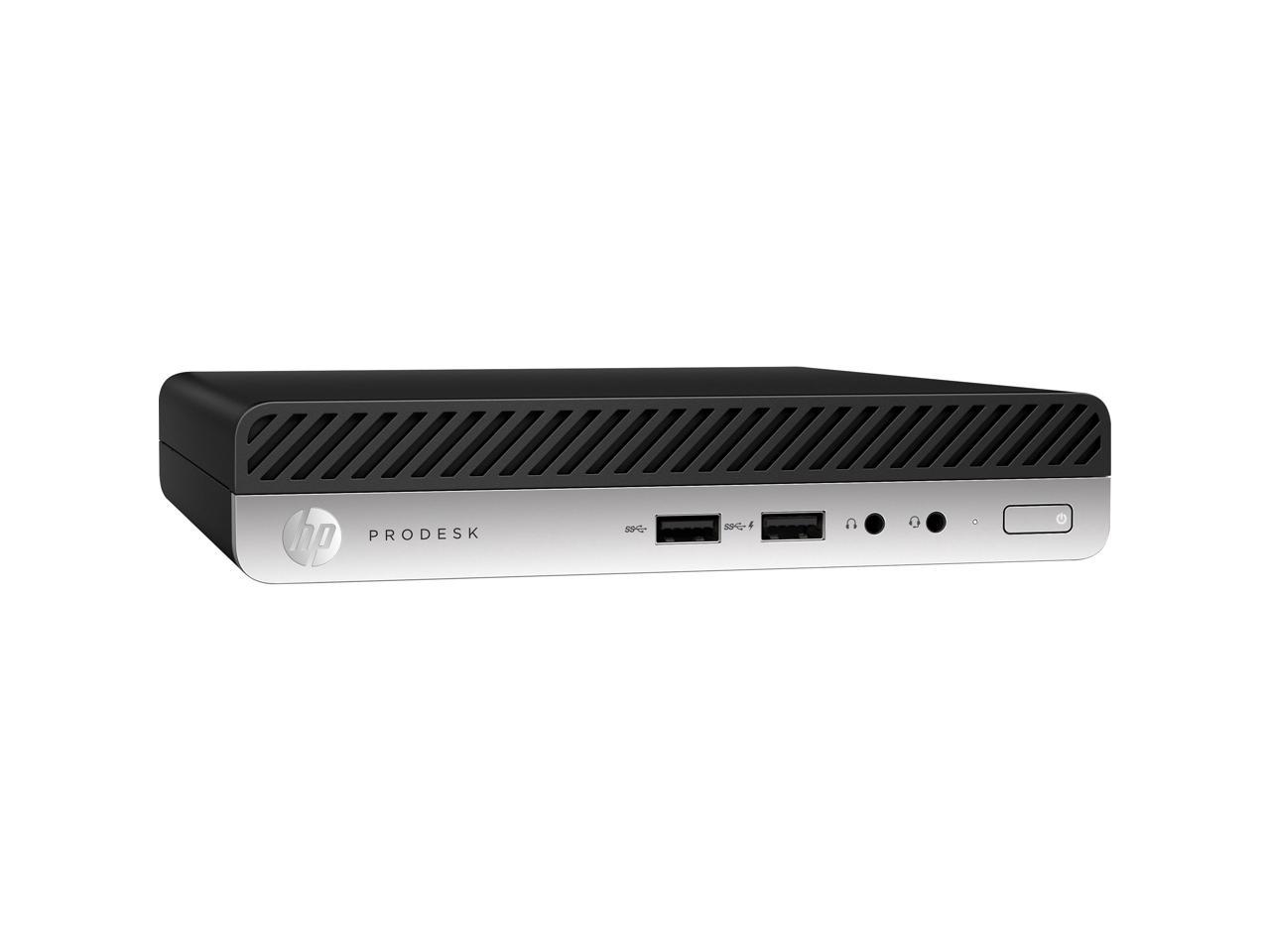 HP Desktop PC - Intel Core i5-8500T (2.10 GHz) - Intel UHD Graphics 630 - 8 GB DDR4 RAM - 256 GB SSD - Mini Form Factor - Windows 10 Pro 64-bit (English) - ProDesk 400 G4 (4BC39UT#ABA)