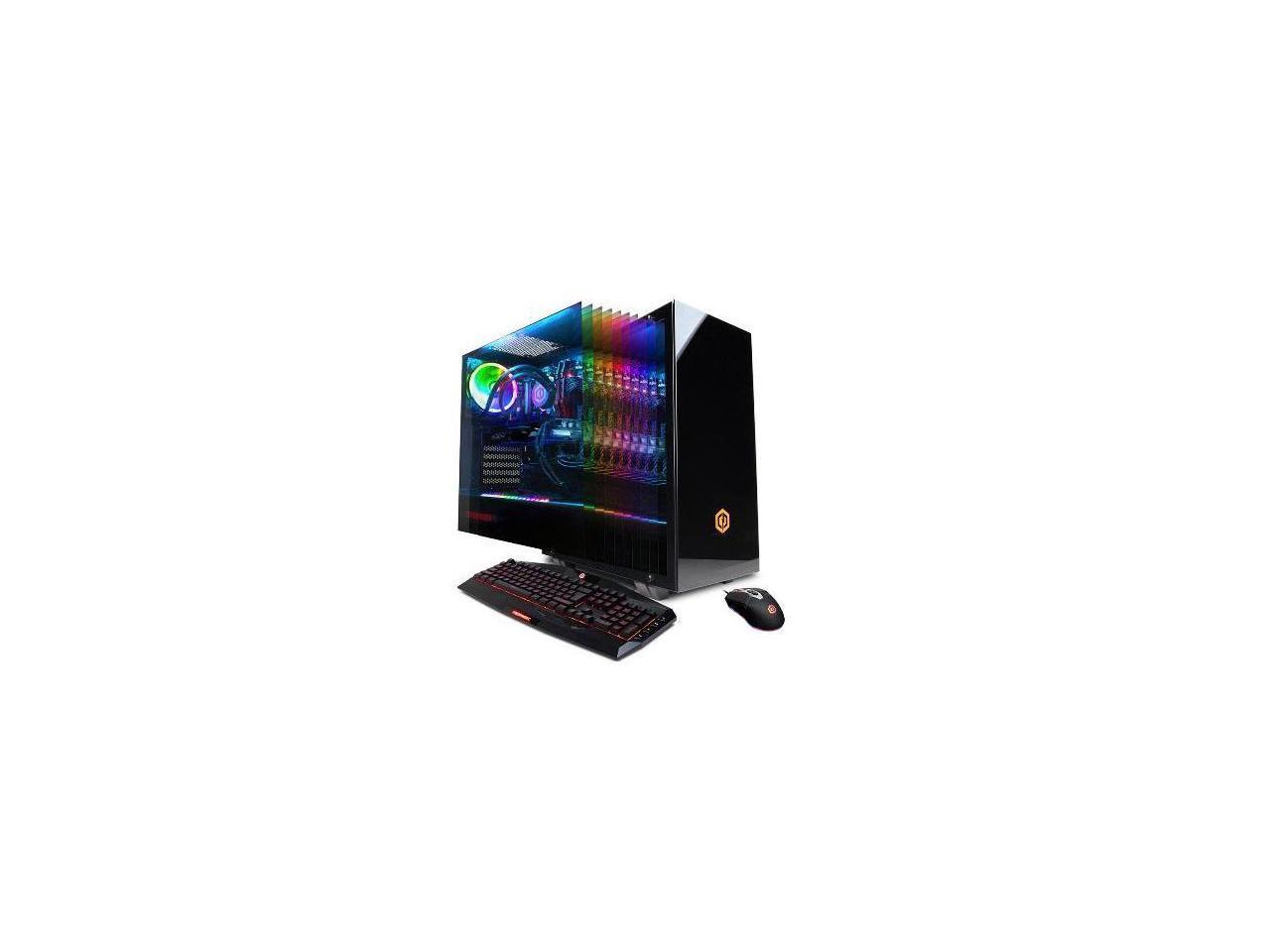 CYBERPOWERPC Gamer Supreme Liquid Cool SLC10660V2 W/Intel CORE I7-9700K 3.6GHZ - Keyboard and Mouse Included - Intel Core i7-9700K Processor - NVIDIA RTX 2080 Super Graphics - 512 GB SSD - Microsoft W