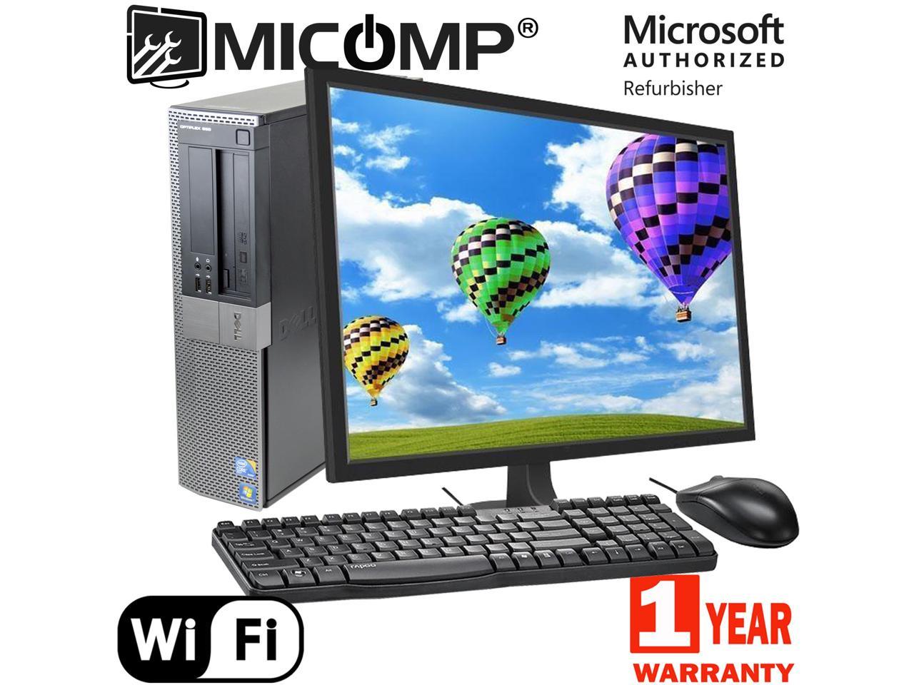 Dell Optiplex 980 Desktop Computer PC & LCD i5-650 Dual Core 3.2Ghz 8GB 1TB Windows 10 Professional 64 Bit Microsoft authorized refurbishe