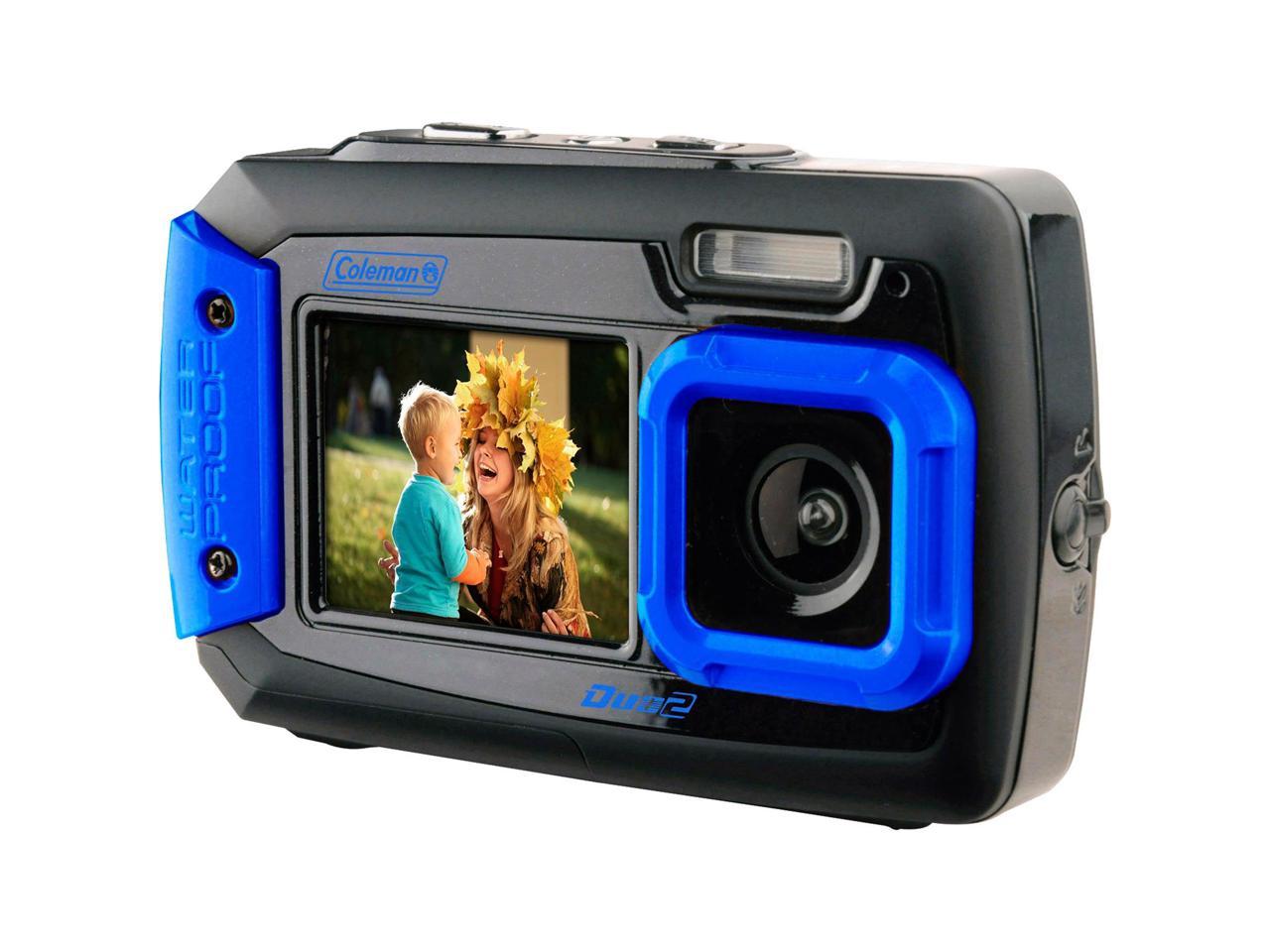 Coleman 2V9WP-BL 20.0-Megapixel Duo2 Dual-Screen Waterproof Digital Camera (Blue)