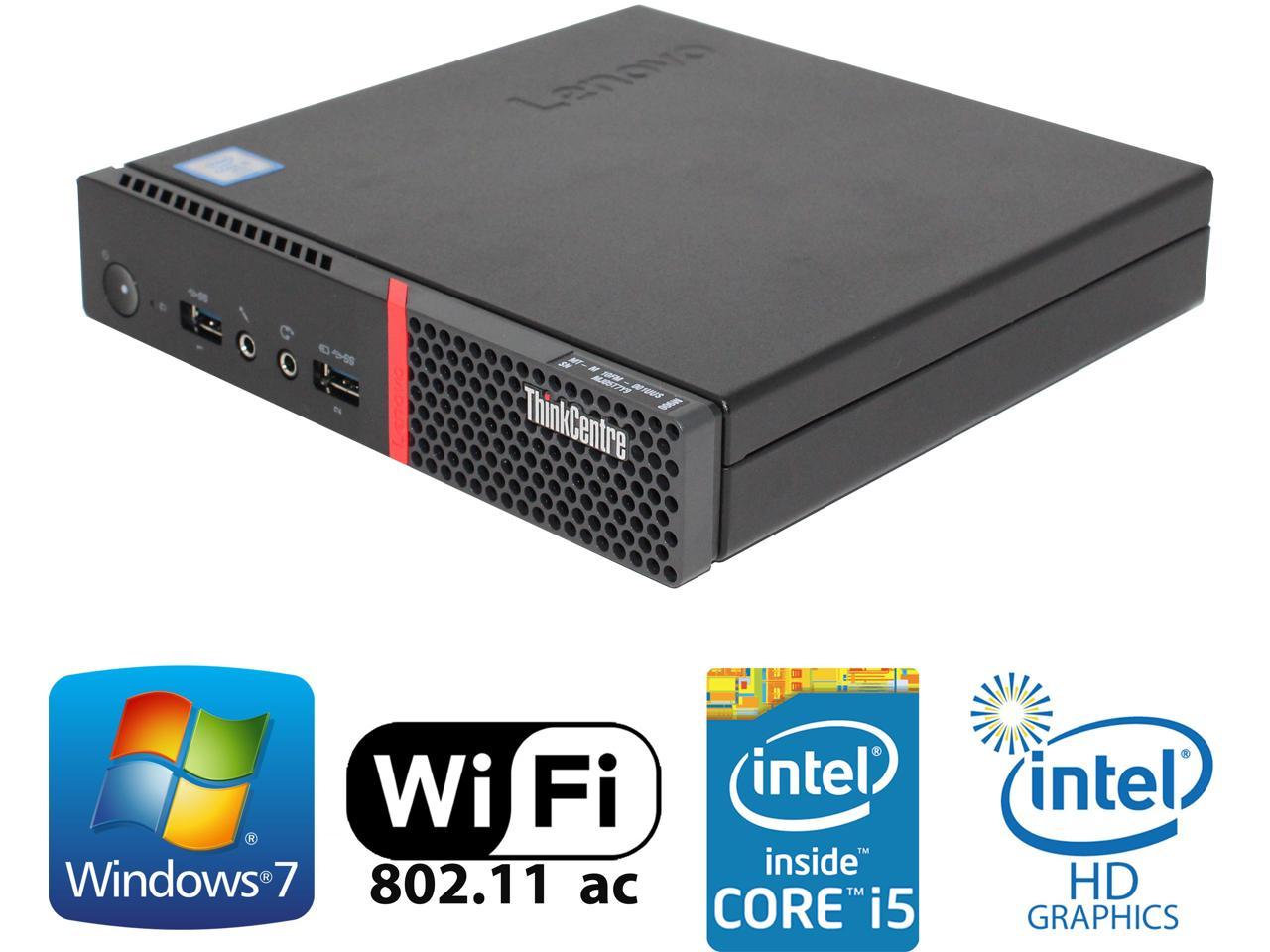 Lenovo ThinkCentre M900 Tiny, Quad-Core i5-6500T upto 3.10GHz, 16GB DDR4, 256GB SSD, 4K 3-Monitor Support (3x Display Port), WIFI, Windows 10 Pro