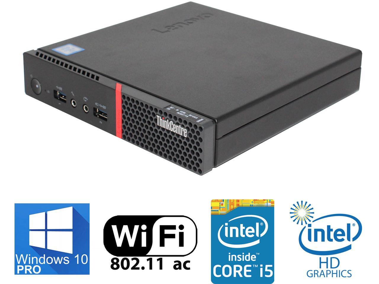 Lenovo ThinkCentre M900 Tiny, Quad-Core i5-6500T upto 3.10GHz, 16GB DDR4, 512GB SSD, 4K 3-Monitor Support (3x Display Port), WIFI, Windows 10 Pro