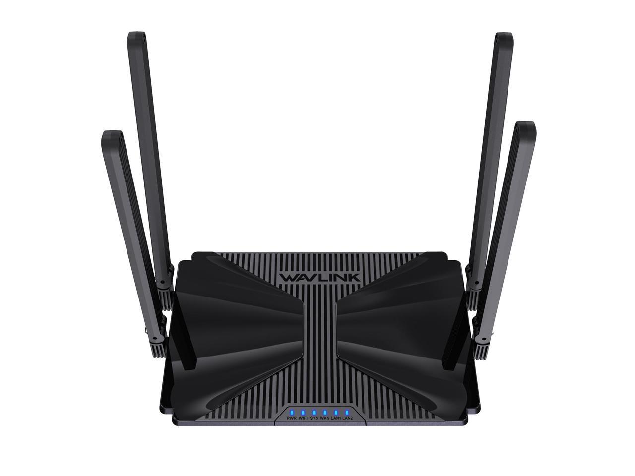 Wavlink AX3000 WiFi Router Dual Band Wi-Fi 6 Gaming Router 802.11ax Wireless Router with 2 Gigabit LAN ports for Gaming and VR, VPN(PPTP L2TP) MU-MIMO, Beamforming, OFDMA, WPA3, Support 160MHz & IPv6