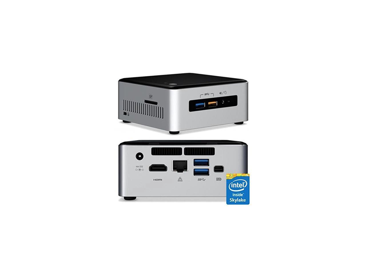 Intel NUC NUC6i5SYH Mini PC/HTPC, Intel Core i5-6260U Upto 2.9GHz, 8GB DDR4, 128GB SSD, Windows 10 Pro, Wifi, Bluetooth, 4k Support, Dual Monitor Capable