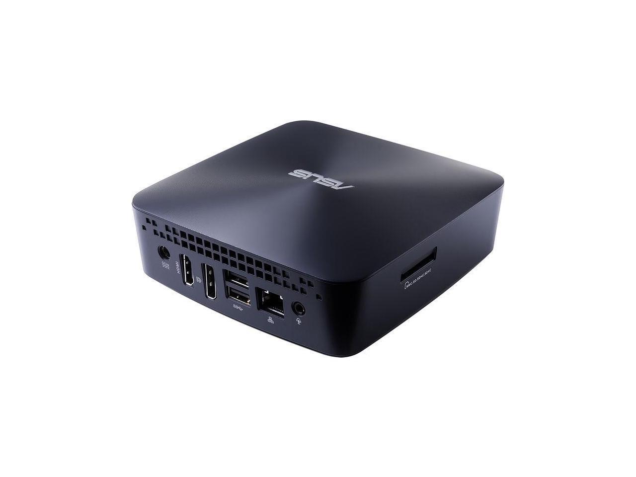 ASUS VivoMini UN65U Mini PC/HTPC, Intel Core i7-7500U Upto 3.5GHz, 8GB DDR4, 1TB SSD, 4K UHD Support, Card Reader, HDMI, Display Port, Dual-Monitor Capable, Wifi, Bluetooth, USB, Windows 10 Pro