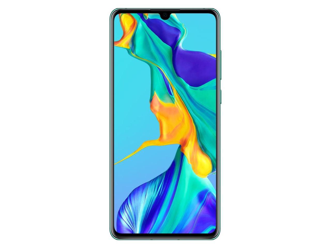 Huawei P30 ELE-L29 128GB Hybrid Dual Sim Unlocked GSM Phone w/ Triple (40 MP + 16 MP + 8 MP) Camera - Aurora