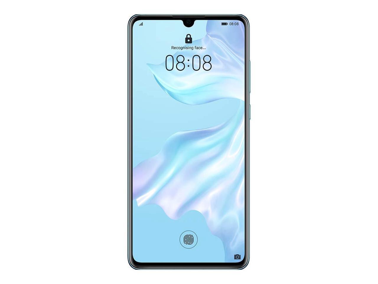 Huawei P30 ELE-L29 128GB Hybrid Dual Sim Unlocked GSM Phone w/ Triple (40 MP + 16 MP + 8 MP) Camera - Breathing Crystal