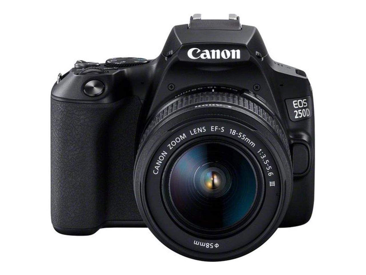 Canon EOS 250D / SL3 with EF-S 18-55mm f/3.5-5.6 III Lens (Black)