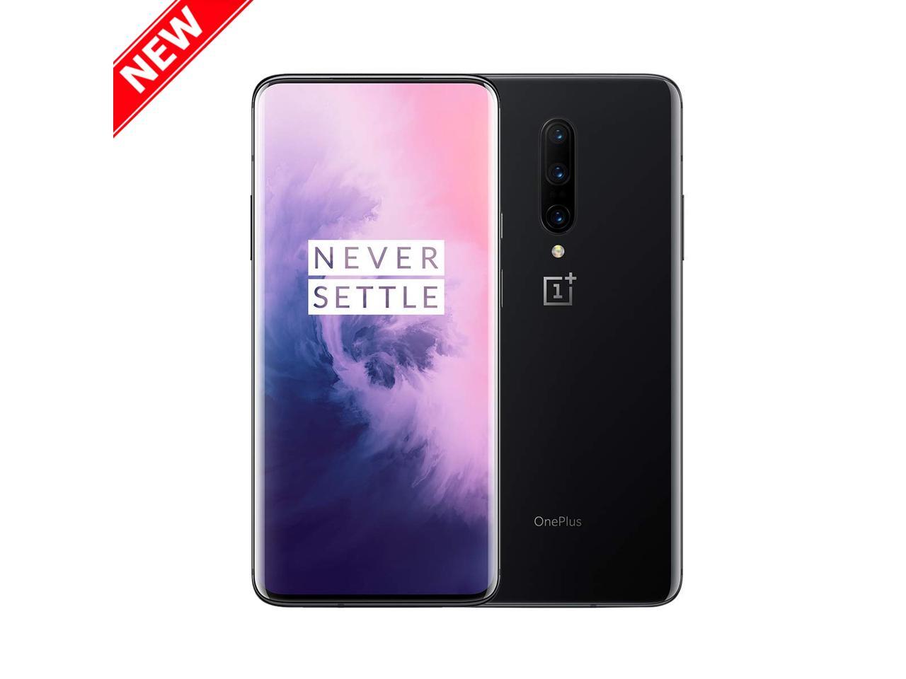 OnePlus 7 Pro 256GB Dual SIM GM1910 GSM Factory Unlocked 4G LTE 6.67\" Fluid AMOLED Display 8GB RAM Triple 48MP+8MP+16MP Camera Smartphone - Mirror Grey - International Version