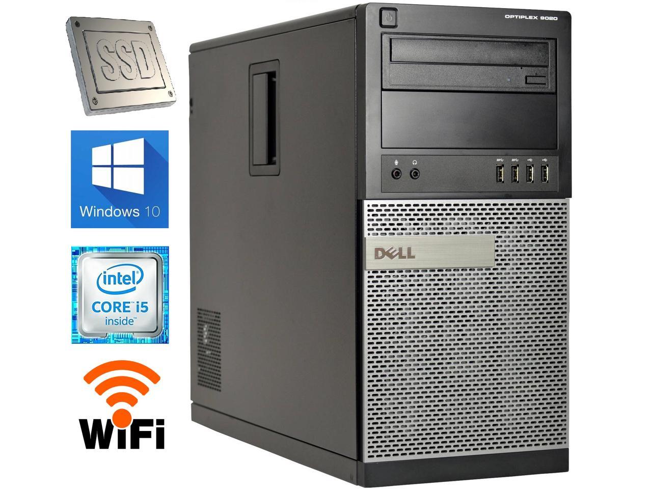 DELL Optiplex 9020 MidTower PC / Intel Core i5 4th Gen 4570 (3.2 GHz) / 16 GB RAM / 120 GB *NEW* SSD / 1 TB HDD / Windows 10 Pro 64-Bit / USB Wifi Adapter Included