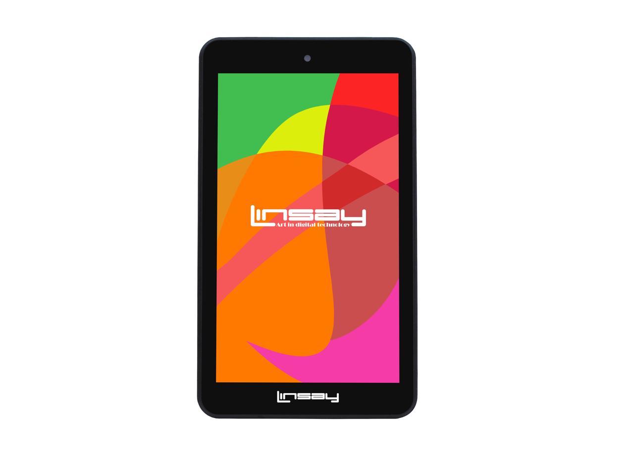 LINSAY® 7\" Quad Core Tablet 2GB Ram 16GB Storage Android 9.0 Pie Dual Camera