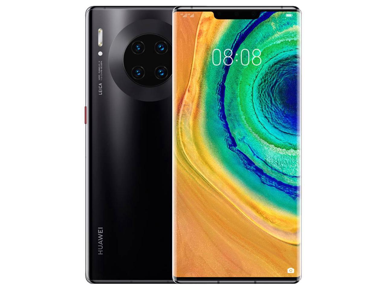 Huawei Mate 30 Pro LIO-L29 256GB 8GB RAM (GSM Only, No CDMA) Factory Unlocked No Warranty - 4G LTE International Version (Black)