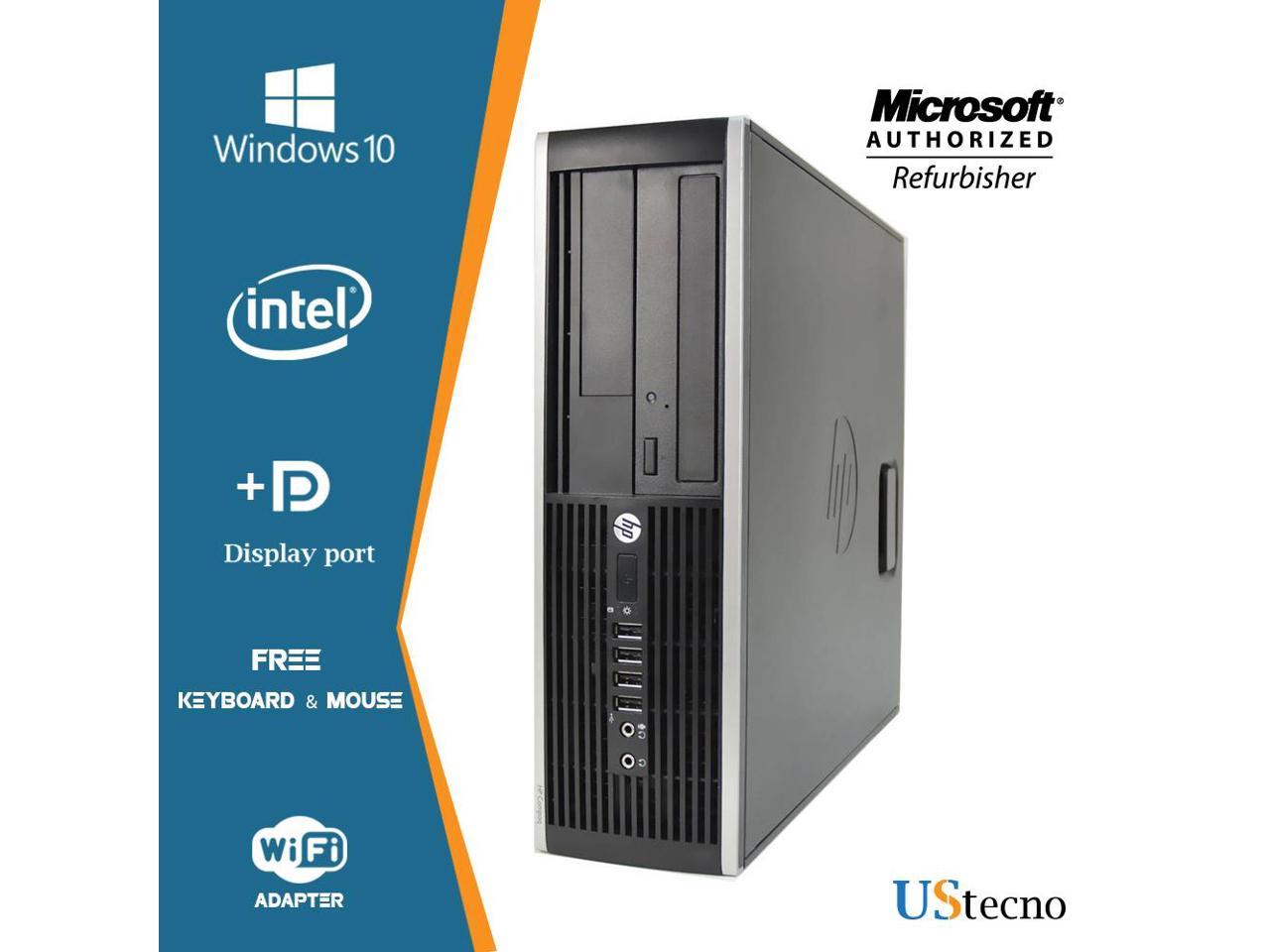 Hp Compaq 6200 SFF Desktop Computer Intel Core i7 2600 16GB 480GB SSD DVD Windows 10 Professional New Free Keyboard, Mouse,Power cord,WiFi Adapter