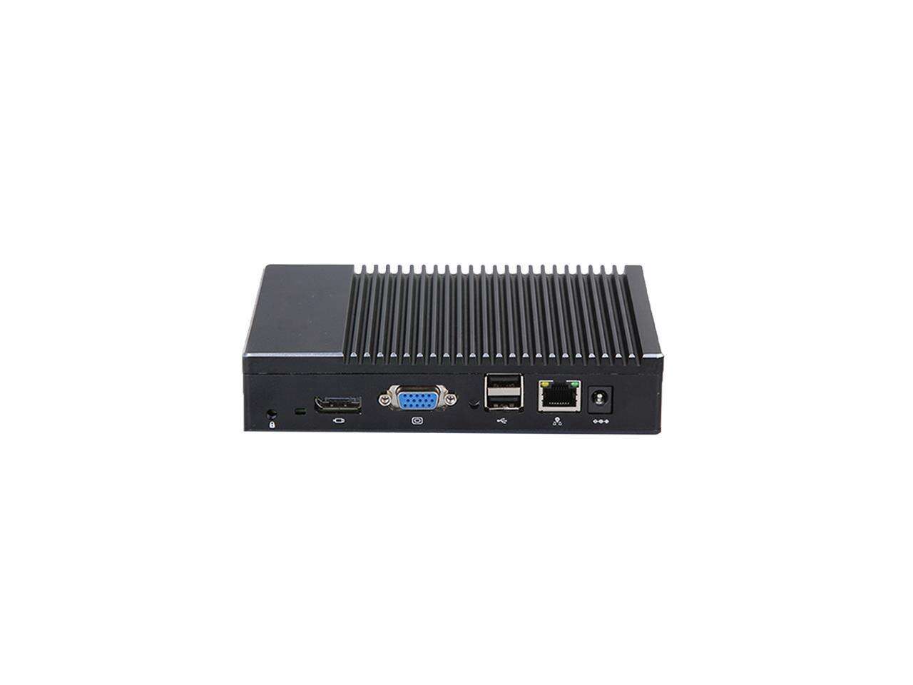 Mini PC,Desktop Computer,with Windows 10 Pro/Linux Ubuntu support,AMD A6 1450 Quad core,(Black),[HUNSN BH05],[VGA/HDMI/LAN/ 4*USB2.0/2*USB3.0/Fanless],(4G RAM/64G SSD)