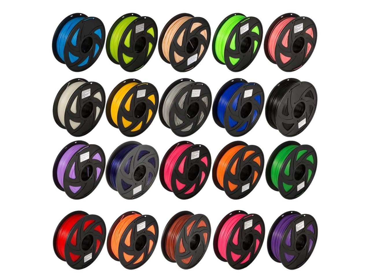 3D Printer Filament PLA 1.75mm For Printers and Print Pens 20Colors 5m