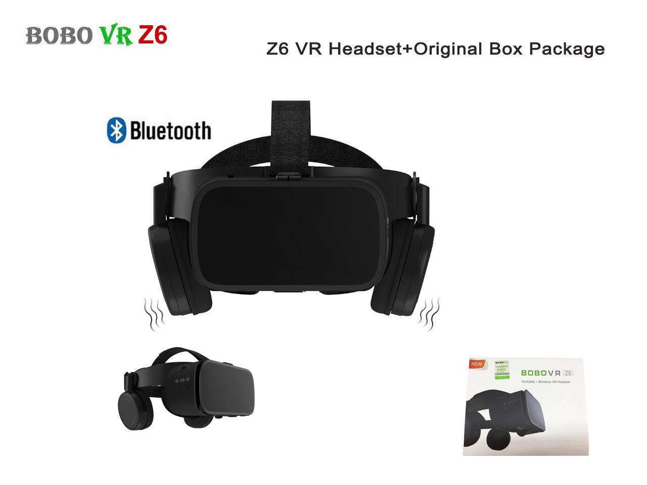 BOBO VR Z6 3D Glasses Virtual Reality for Smartphone Black Google Cardboard VR Headset Helmet Stereo BOBOVR for Android 4.7-6.2\'