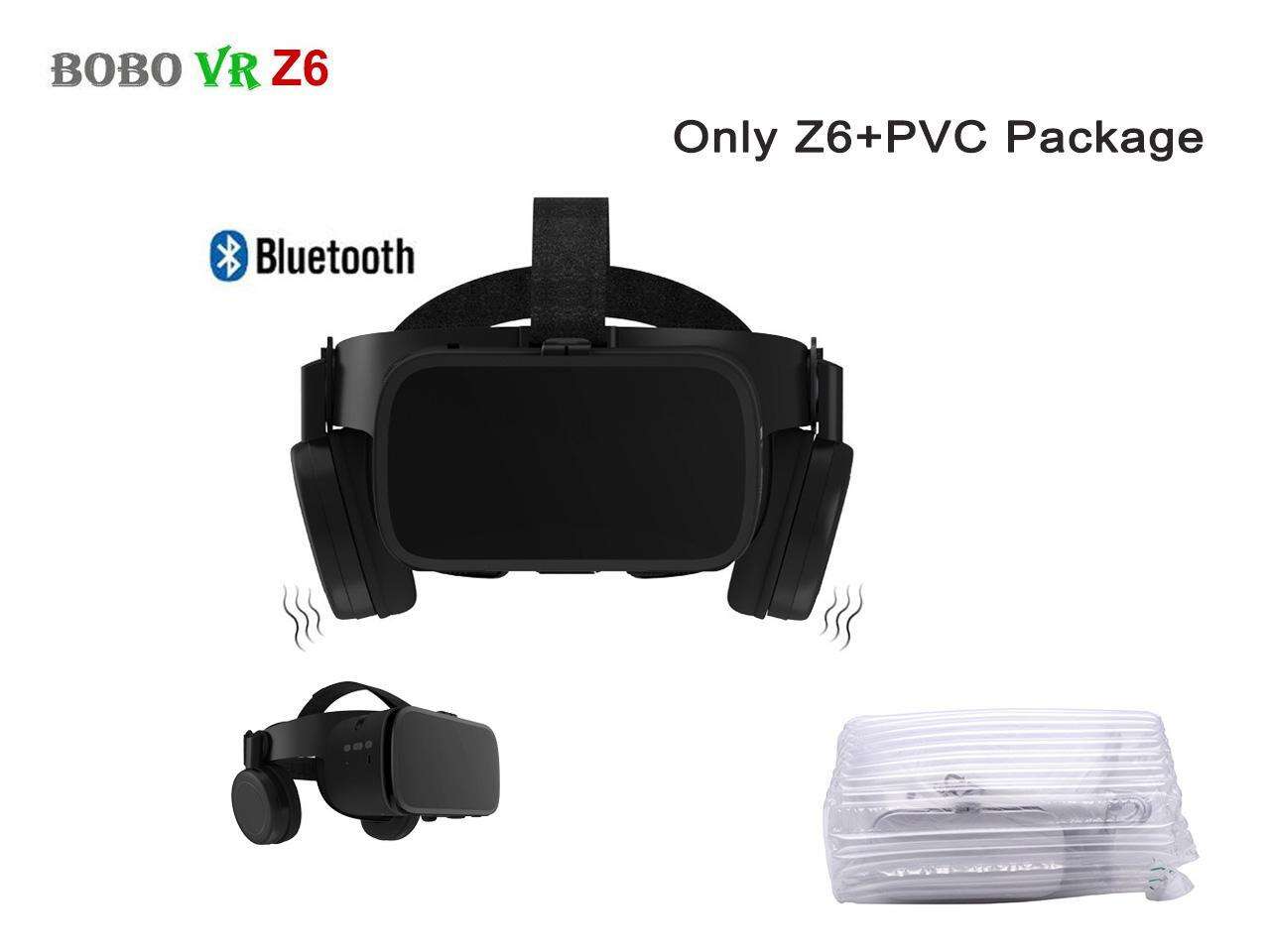 VR Headset BOBO VR Z6 3D Glasses Virtual Reality for Smartphone Black Google Cardboard VR Headset Helmet Stereo BOBOVR for Android 4.7-6.2\'