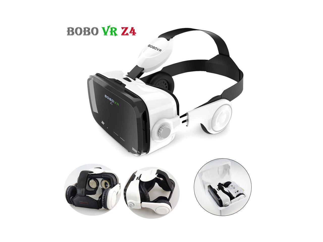 HISPETECH Original BOBOVR Z4 VR Headset Leather 3D Helmet Virtual Reality VR Glasses Headset Stereo Box BOBO VR for Android IOS Smartphone 4-6\'