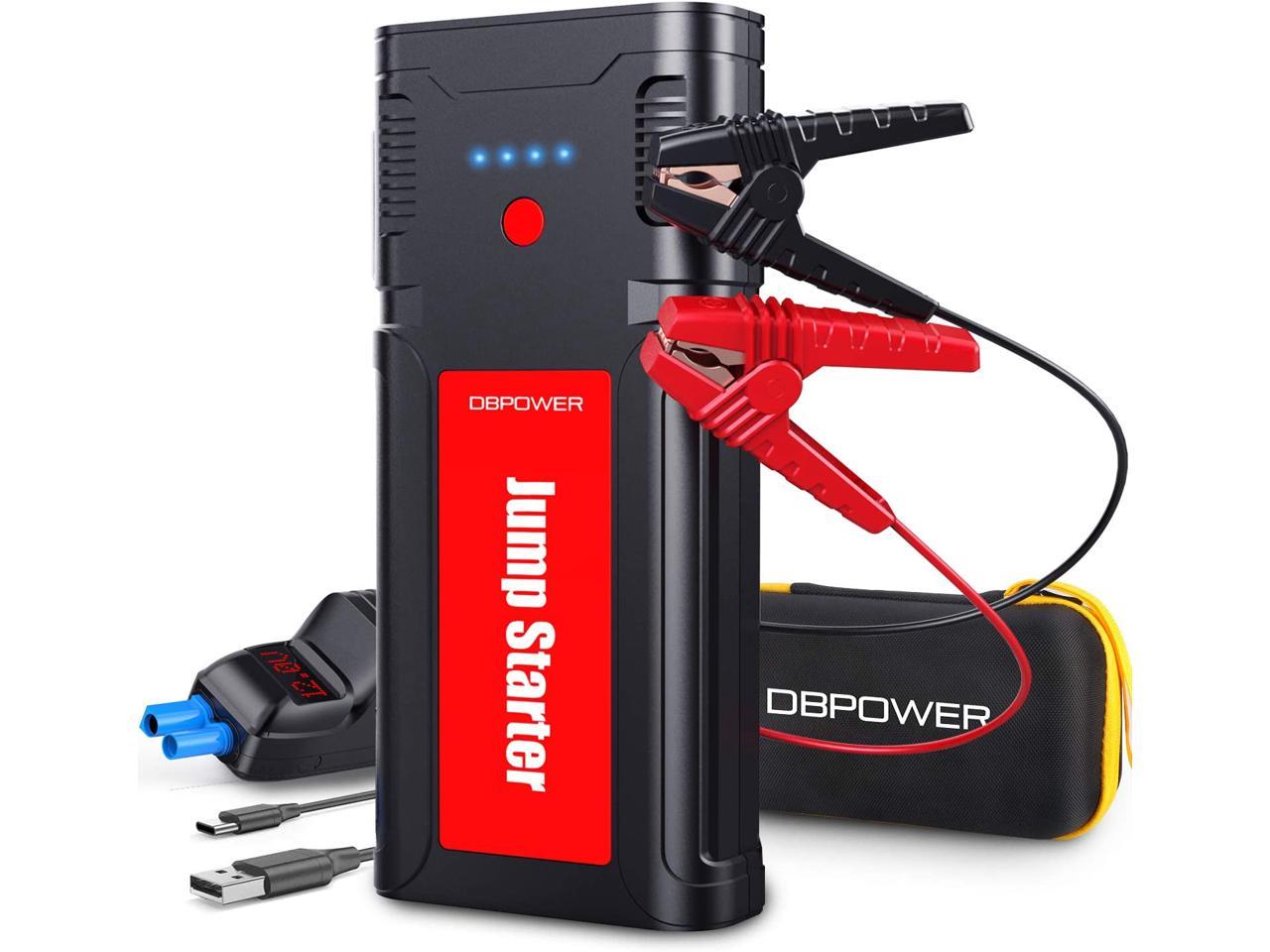 DBPOWER Car Battery Jump Starter 2500A 21800mAh - for up to 8.0L Gasoline/6.5L Diesel Engines, Portable 12V Auto Battery Booster, Power Pack, Quick Charging